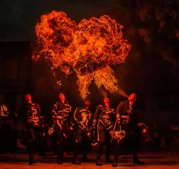 compagnie imaziren show feu