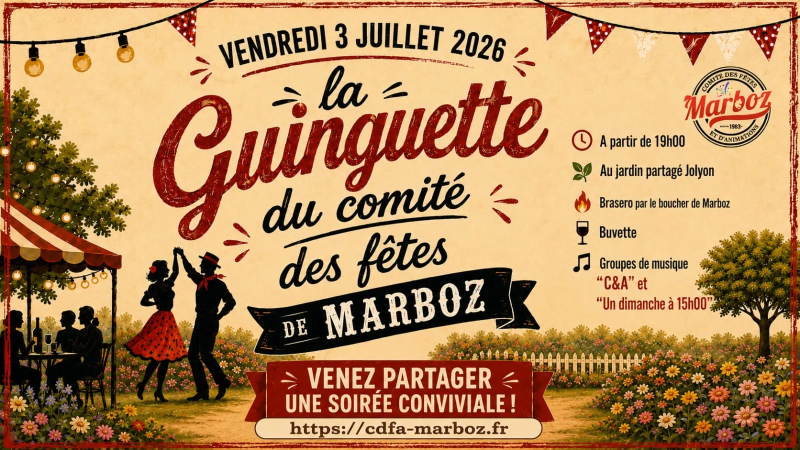 guinguette du comité des fêtes 2026
